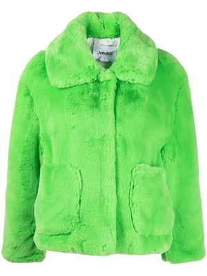 Jakke Traci oversize-collar coat - Green
