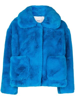 Jakke two-pocket faux-fur jacket - Blue