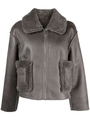 Jakke Vera faux-shearling jacket - Grey