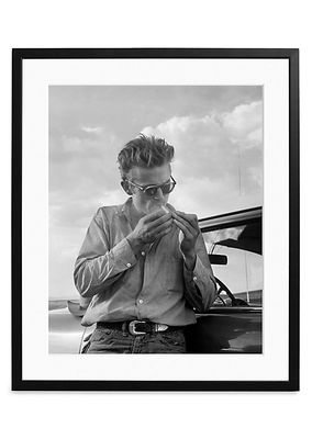 James Dean On The Set Of The Movie Giant Art Print