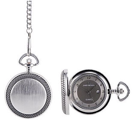 James Michael Men's Pocket Watch w/ Photo Frame