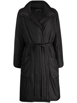 James Perse belted padded coat - Black