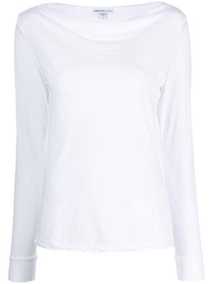 James Perse Cove boat-neck long-sleeve T-shirt - White