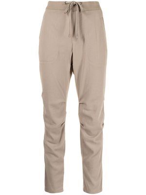 James Perse drawstring straight-leg trousers - Brown