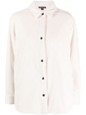 James Perse drop-shoulder corduroy shirt jacket - White