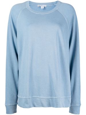 James Perse french-terry cotton sweatshirt - Blue