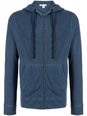 James Perse French Terry zip-up hoodie - Blue