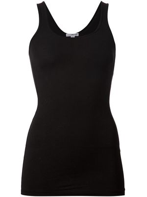 James Perse long fitted tank top - Black