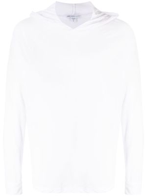 James Perse long-sleeve cotton hoodie - White