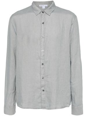 James Perse long-sleeve linen shirt - Blue