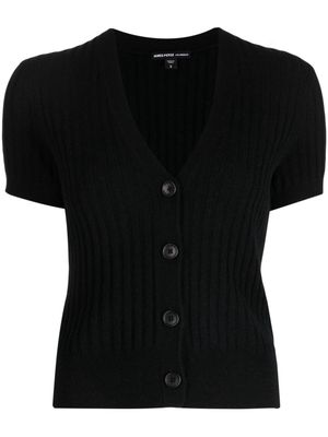 James Perse ribbed cashmere cardigan - Black
