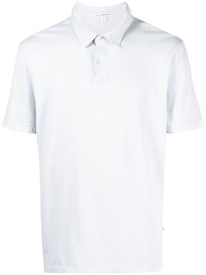 James Perse short-sleeved cotton polo shirt - Blue