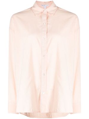 James Perse spread-collar poplin shirt - Pink
