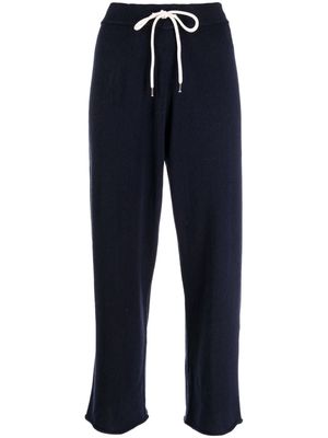 James Perse straight-leg cropped track pants - Blue