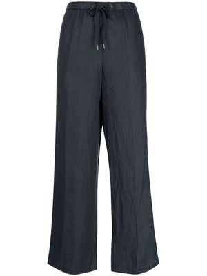 James Perse straight-leg linen trousers - Blue
