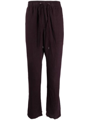 James Perse straight-leg linen trousers - Multicolour