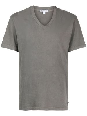 James Perse V-neck cotton T-shirt - Grey