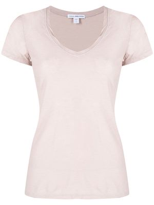 James Perse V-neck short-sleeved T-shirt - Neutrals