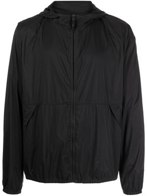 James Perse zip-up hooded windbreaker jacket - Black