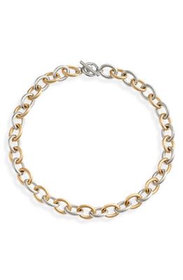 Jane Basch Designs Twisted Chain Necklace in Gold