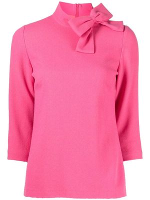 JANE Blaire bow-detail top - Pink