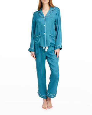 Jane Faye Striped Pajama Set