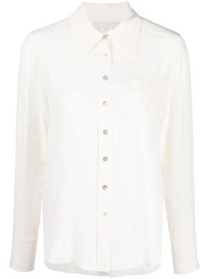 JANE Parker pointed-collar shirt - White