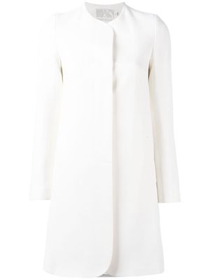 JANE Redgrave collarless coat - White