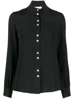 JANE Regent high neck blouse - BLACK