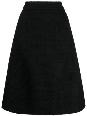 JANE Rex tweed skirt - Black