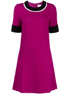 JANE Rio wool minidress - Purple