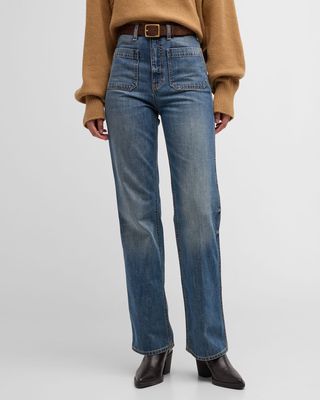 Jane Straight-Leg Denim Jeans