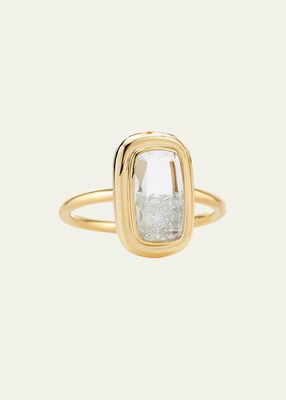 Janela Ring with Diamonds in White Sapphire Shaker