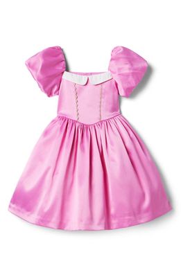 Janie and Jack x Disney Kids' Aurora Satin Dress Costume in Pink