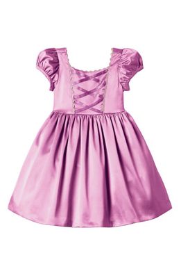 Janie and Jack x Disney Kids' Rapunzel Satin Dress Costume in Pink