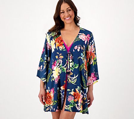 Jantzen Tie Front Woven Cover-Up