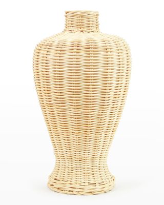 Jar Rattan Vase