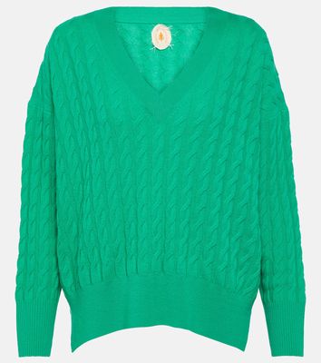 Jardin des Orangers Cable-knit wool and cashmere sweater