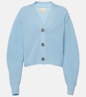 Jardin des Orangers Cropped wool and cashmere cardigan