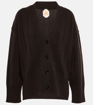 Jardin des Orangers Ribbed-knit wool and cashmere cardigan