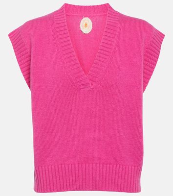 Jardin des Orangers V-neck cashmere sweater vest