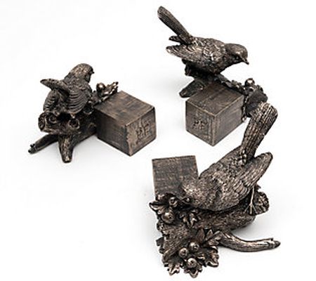 Jardinopia Potty Feet Antiqued Bronze Robin S/3 Planter Feet