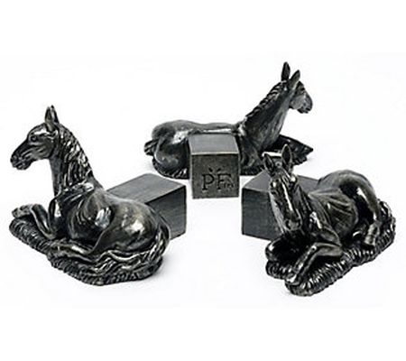 Jardinopia Potty Feet Horse Laying S/3 Pla nter Feet