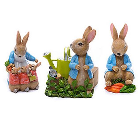 Jardinopia Potty Feet Peter Rabbit S/3 Pla nter Feet