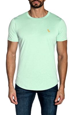 Jared Lang Short Sleeve Cotton T-Shirt in Mint