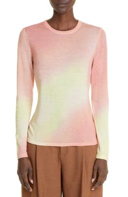 Jason Wu Collection Gradient Print Merino Wool Sweater in Multi Color