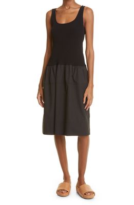 JASON WU Collection Mixed Media Tank Dress in Black