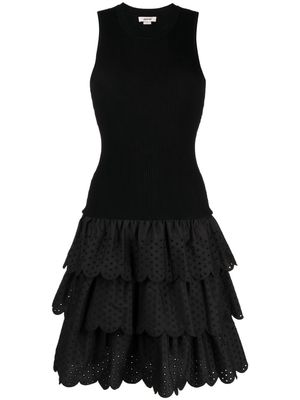 Jason Wu sleeveless ruffled-skirt dress - Black