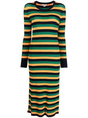 Jason Wu stripe-pattern knitted dress - Multicolour