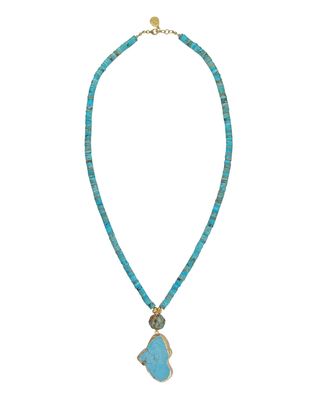 Jasper & Turquoise Pendant Necklace